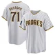 San Diego Padres ＃71 Logan Gillaspie Men's White Replica 2024 World Tour Seoul Series Home Jersey