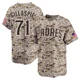 San Diego Padres ＃71 Logan Gillaspie Youth Camo Limited 2nd Alternate Jersey