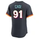 San Diego Padres ＃91 Ji Man Choi Men's Authentic Obsidian 2026 City Connect Stadium Jersey