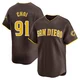 San Diego Padres ＃91 Ji Man Choi Men's Brown Limited Away Jersey