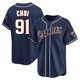 San Diego Padres ＃91 Ji Man Choi Men's Navy Limited Cooperstown Collection Jersey