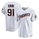 San Diego Padres ＃91 Ji Man Choi Men's White Limited Cooperstown Collection Jersey