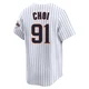 San Diego Padres ＃91 Ji Man Choi Men's White Limited Cooperstown Collection Jersey