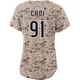 San Diego Padres ＃91 Ji Man Choi Women's Camo Limited 2nd Alternate Jersey