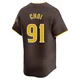San Diego Padres ＃91 Ji Man Choi Youth Brown Limited Away Jersey