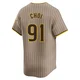 San Diego Padres ＃91 Ji Man Choi Youth Limited Tan Alternate Jersey